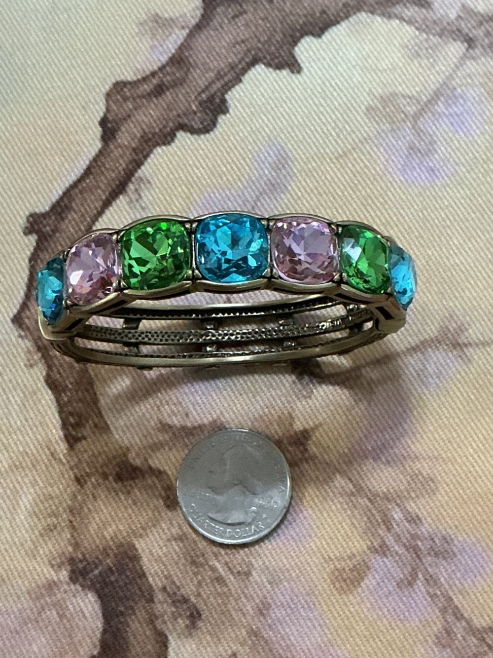 HEIDI DAUS Hinged Crystal Bangle - Swarovski Crystals